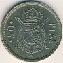 50 Pesetas Spain 1982 KM# 825. Uploaded by Granotius